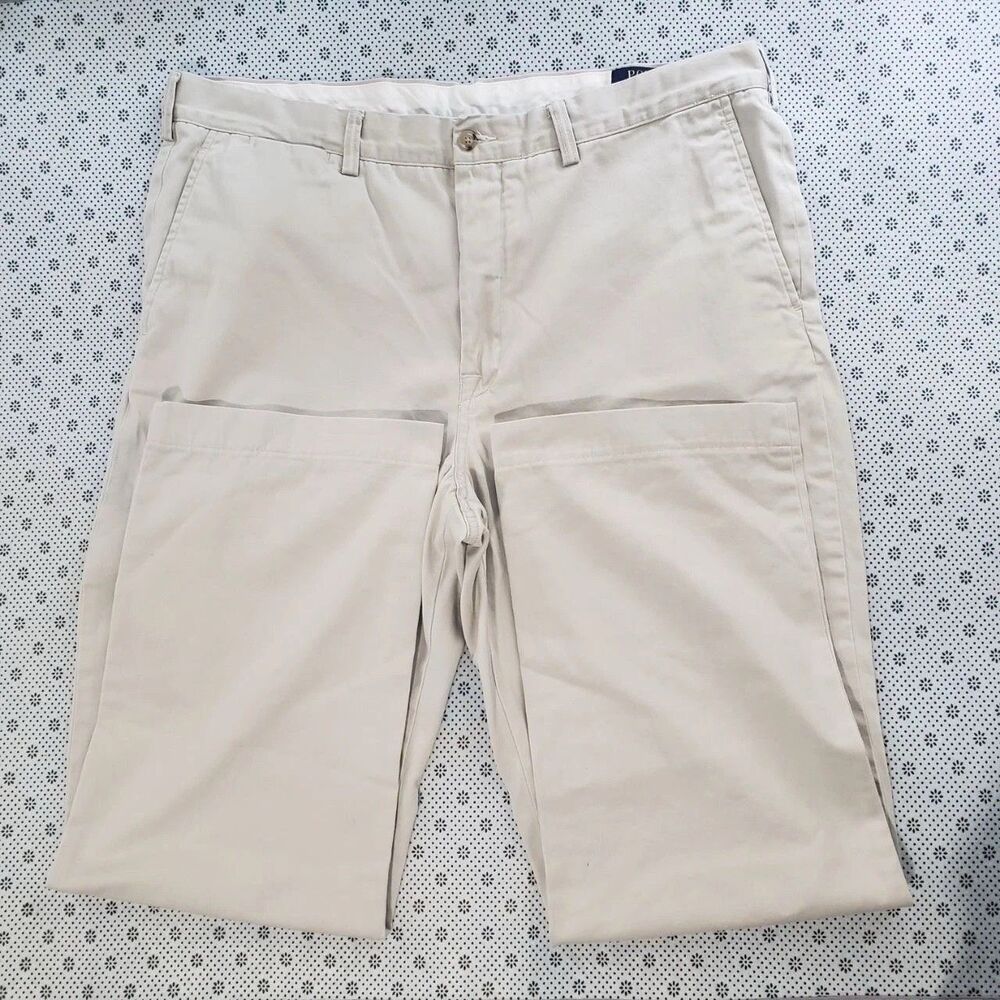 Polo Ralph Lauren Men's Classic Fit Khaki Cotton Chino Pants 38x32